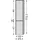 Sanipa Twiga 2-türig Hochschrank 37,5 x 171,3 cm Glas