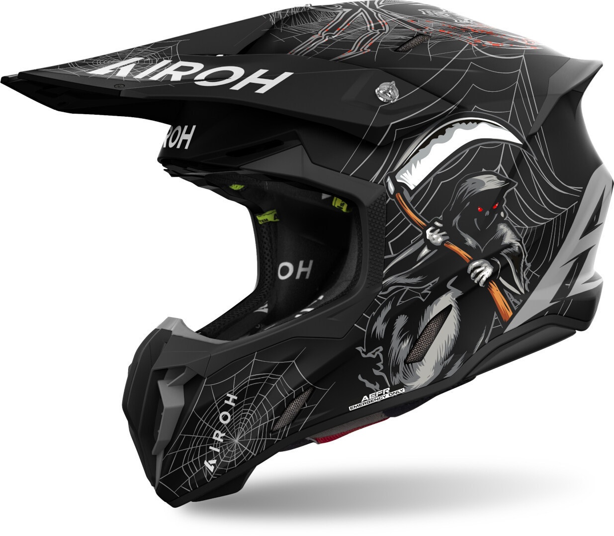 Airoh Twist 3 Arcade Motorcross Helm, zwart-grijs, M
