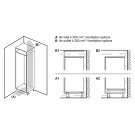Siemens iQ100 KI87VNSE0 Einbau-Kühlgefrierkombination (270 l, 1772 mm hoch)