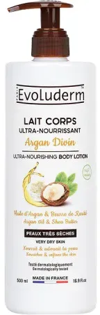 Evoluderm Ultra-Nährende Körpermilch Argan Divin 500ml