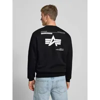 Alpha Industries Sweatshirt mit Label-Detail, Black, XL