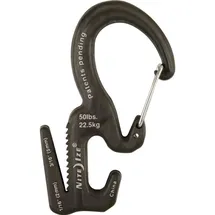 NITE IZE Karabiner Figure9 Small 69 mm x 34 mm x 8 mm Kletterausrüstung Schwarz