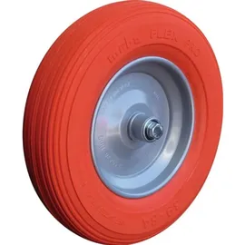 MÜBA Polymeres Rad m.Achse u.Kugell.D.400mm Radbreite 100mm