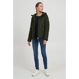 Oxmo Winterjacke Mala braun / dunkelgrün XS