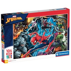 Clementoni® Puzzle Supercolor Maxi - Marvel-Spiderman, 104 Puzzleteile