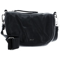 ABRO Leather Dalia Crossbodybag Mina Black / Nickel