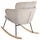 Beliani Schaukelsessel VIKEN Polyester 66 x 87 x 74 cm Taupe