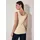 Cecil Basic Top mit Rundhals aus Baumwolle Pearl beige XS