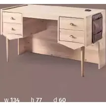 aea Sekretär Schreibtisch Tisch 134x60x77 Schreibtische Tische Möbel Holz Computer - Braun