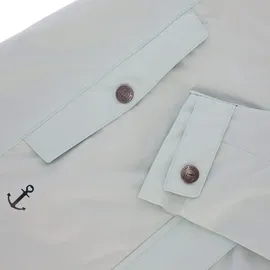 Dry Fashion Damen Funktionsmantel Leer mit abnehmbarer Kapuze - Taillierte Funktionsjacke wasserdicht und winddicht in Hellblau Größe 50 - 50