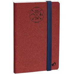 Buchkalender Pre 16 21x27cm 16 Monaten Everest bordeaux 2024
