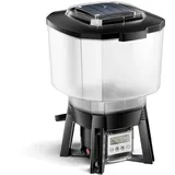 Wiltec Sunsun Cff-206 solarbetriebener Fischfutter Automat, programmierbarer Futterspender mit 6 Liter Behälter für 1 bis 6 Fütterungen pro Tag