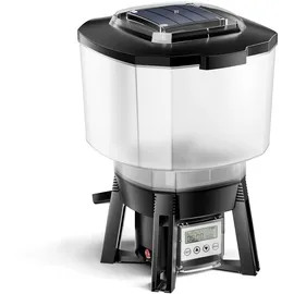 Wiltec Sunsun Cff-206 solarbetriebener Fischfutter Automat, programmierbarer Futterspender mit 6 Liter Behälter für 1 bis 6 Fütterungen pro Tag