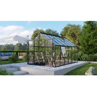 Vitavia Gewächshaus Meridian 9900 Schwarz 9,9 m2 inkl. Fundament