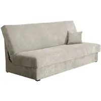Schlafsofa Adela Mini Cord mit Bettkasten, 3 Sitzer Sofa, Bettsofa, Couch mit Schlaffunktion, Polstersofa, Schlafsofa, Couchgarnitur, Farbauswahl (Poso 100)