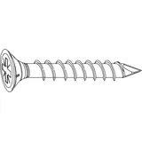 Maco RUSTICO Spanplattenschraube Senkkopf 4,5 x 25 mm, Edelstahl schwarz (12472)