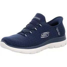 SKECHERS Summits Navy Mesh / Silver Trim 36