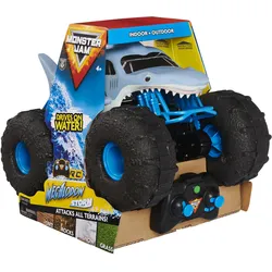 Spin Master Monster Jam Megalodon Storm, RC Truck, Amphibienfahrzeug in Hai-Opti