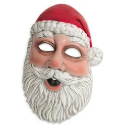Halbmaske Santa Claus - 1-teilig - Adult
