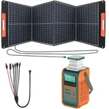 SWAREY S200 140W(180W Spitzen) DC Powerstation mit 100W Solarpanel,192Wh Solargenerator Solarspeicher LiFePO4 Batterie Powerbank Schnellladung