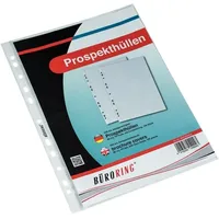 Büroring Prospekthülle, A4, PP-Folie, 80my glatt,
