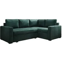 Luxusbetten24 Schlafsofa Designer Sofa Cortino, mit Schlaffunktion und Stauraum grün