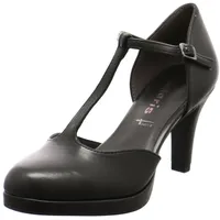 TAMARIS Pumps mit Riemchen Vegan Stilettoabsatz; BLACK MATT/schwarz; 37 - 37 EU