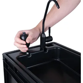 boxio Waschbecken 40 x 30 cm Schwarz