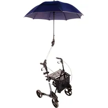 MPB Pieper Rollatorschirm 99 blau mit reflektierendem Rand