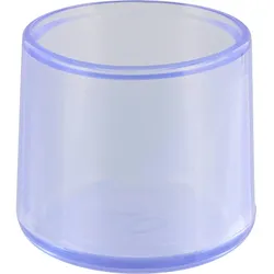 WAGNER Kappen für Stahlrohr rund 4tlg. - Ø 20/24 x 23 mm, Abrieb 5 mm, Kunststoff transparent - 15067299