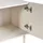 Beliani CLUNES TV-Lowboard 180 x 50 x 40 cm Beige Holzwerkstoff/Chrom/Metall