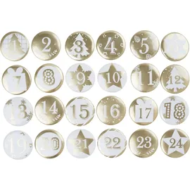 Folia Adventskalender-Buttons