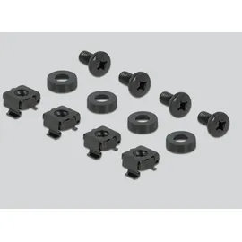 DeLock 19" Hutschienenpanel 2 HE schwarz