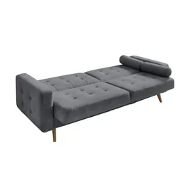 deinbett Schlafsofa mit Bettkasten Fjord ¦ grau ¦ Maße (cm): B: 226 H: 88 T: 90.0