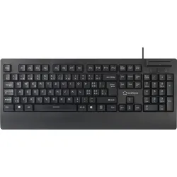 Renkforce RF-CKB-201 USB Tastatur Schweiz, QWERTZ Schwarz Chipkarten-Leser
