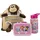 p:os Plüschrucksack Max Monkey Girl mit Brotdose und Trinkflasche