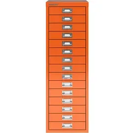 BISLEY MultiDrawerTM L3915 Schubladenschrank orange 15 Schubladen 27,8 x 38,0 x 85,7 cm