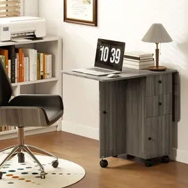 Homcom Küchentisch 120 x 60 x 76,5 cm dunkelgrau