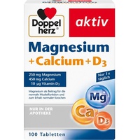 Doppelherz Aktiv Magnesium + Calcium  + D3 Tabletten 100
