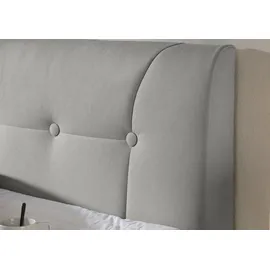 Home Affaire Boxspringbett HOME AFFAIRE "Calloway", grau, B:188cm L:238cm, Komplettbetten, Boxspringbett, inkl. Topper, XXL-Ausführung, in 4 Farben, 5 Breiten, 3 Matratzenarten