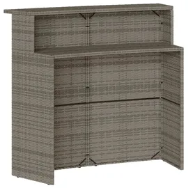 vidaXL Gartenbar Set 3-tlg. Grau