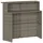 vidaXL Gartenbar Set 3-tlg. Grau