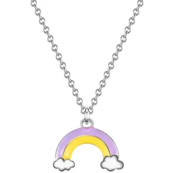 Glanzstücke München Halskette Regenbogen Sterling Silber in Gelbgold Ketten   Damen 