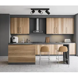 Italux Laconi 3 GU10 schwarz Metall