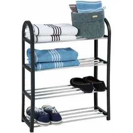 Koopmann International Schuhregal 50 x 65 x 19 cm schwarz / schwarz