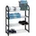 Koopmann International Schuhregal 50 x 65 x 19 cm schwarz / schwarz