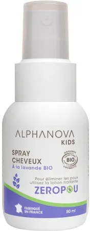 Alphanova Kids Zéropou Haarspray Mit Bio-Lavendel 50ml
