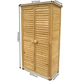 Wiltec Gartenhaus 0,9 x 0,5 m Braun