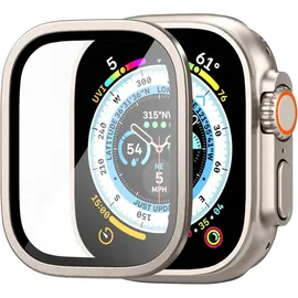 SPIGEN Displayschutz für Apple Watch Ultra (49 mm) aus gehärtetem Glas Metall Beige