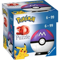 Ravensburger Puzzle Ravensburger 3D Puzzle-Ball Pokémon Meisterball, Puzzleteile